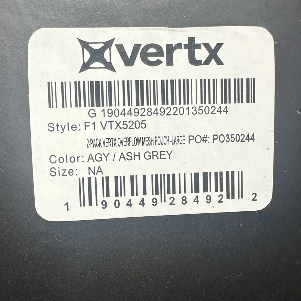 NWT Vertx 2-Pack Large Overflow Mesh Pouch - Picture 3 of 4